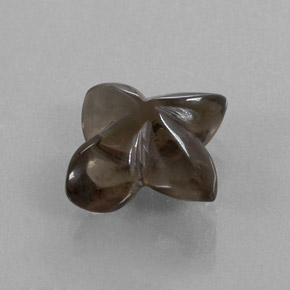 Quartz fumé marron naturelle transparent, 6,20 ct, transparent / translucide
