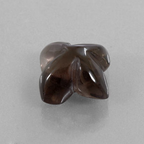 Quartz fumé marron naturelle transparent, 6,63 ct, transparent / translucide