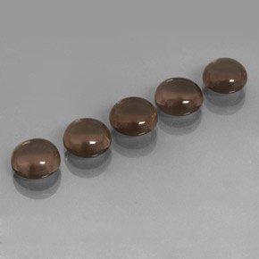 Achetez naturel ct marron quartz fumé gems, coupe roude, en provenance brésil chez gemselect. en stock, livraison internationale!