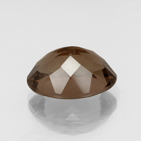 Quartz fumé marron naturelle coupe ovale, 8,99 ct, VS
