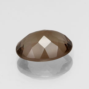 Quartz fumé marron naturelle coupe ovale, 8,00 ct, VS