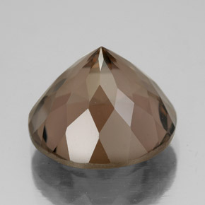 Quartz fumé marron naturelle coupe roude, 8,23 ct, VS
