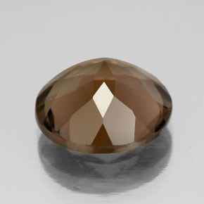 Quartz fumé marron naturelle coupe roude, 6,36 ct, VS