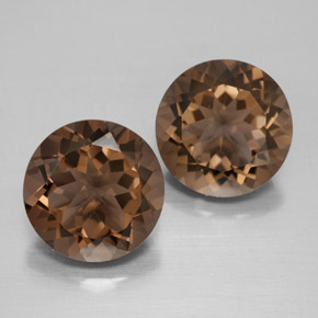 Achetez naturel ct marron quartz fumé gems, coupe roude, en provenance brésil chez gemselect. en stock, livraison internationale!