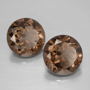 Achetez naturel ct marron quartz fumé gems, coupe roude, en provenance brésil chez gemselect. en stock, livraison internationale!