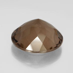 Quartz fumé marron naturelle coupe roude, 21,68 ct, VS