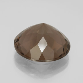 Quartz fumé marron naturelle coupe roude, 11,67 ct, VS