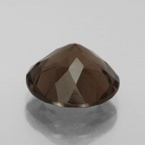 Quartz fumé marron naturelle coupe roude, 4,16 ct, VVS-VS