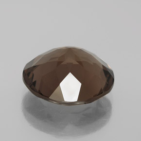 Quartz fumé marron naturelle coupe roude, 5,89 ct, VVS-VS