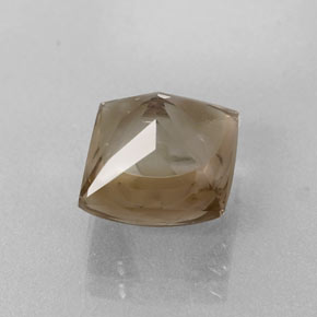Quartz fumé marron naturelle carré, 4,20 ct, transparent