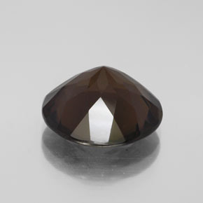 Quartz fumé marron naturelle coupe roude, 7,31 ct, VS