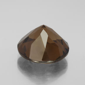 Quartz fumé marron naturelle coupe roude, 8,90 ct, VS