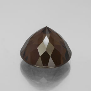 Quartz fumé marron naturelle coupe roude, 7,80 ct, VS