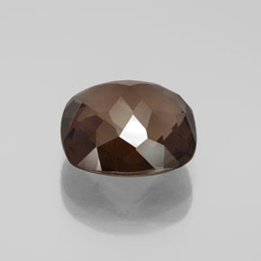 Quartz fumé marron naturelle coupe coussin, 6,12 ct, VS