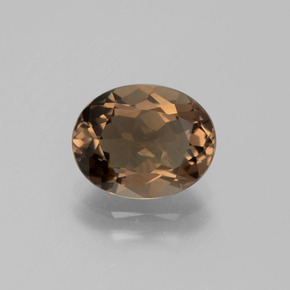 Quartz fumé marron naturelle coupe ovale, 2,30 ct, VVS-VS