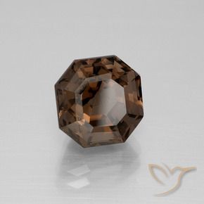 Quartz fumé Brun moyen naturelle Octogone / coupe Émeraude, 4.60 ct, VVS