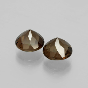 Achetez naturel 3,84ct marron chaud quartz fumé gems, coupe roude, en provenance brésil chez gemselect. en stock, livraison internationale!