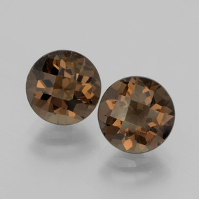 Achetez naturel 3.36ct Brun caryer Quartz fumé gems, Coupe roude, En provenance Brésil chez GemSelect. En stock, livraison internationale!