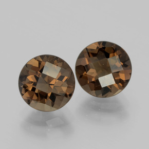 Achetez naturel 3.36ct Brun caryer Quartz fumé gems, Coupe roude, En provenance Brésil chez GemSelect. En stock, livraison internationale!