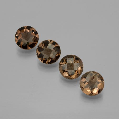 Achetez naturel 6,10ct marron quartz fumé gems, coupe roude, en provenance brésil chez gemselect. en stock, livraison internationale!