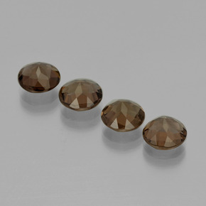 Achetez naturel 6,10ct marron quartz fumé gems, coupe roude, en provenance brésil chez gemselect. en stock, livraison internationale!