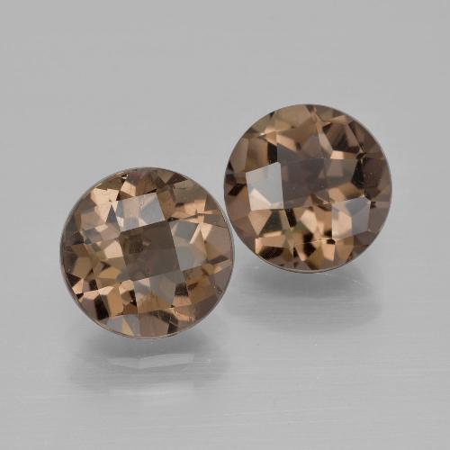 Achetez naturel 3,46ct marron quartz fumé gems, coupe roude, en provenance brésil chez gemselect. en stock, livraison internationale!