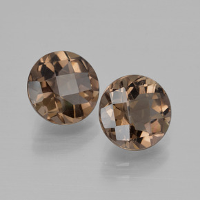 Achetez naturel 3,46ct marron quartz fumé gems, coupe roude, en provenance brésil chez gemselect. en stock, livraison internationale!