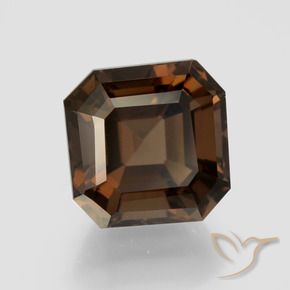 Quartz fumé Brun moyen naturelle Octogone / coupe Émeraude, 5.60 ct, VVS-VS