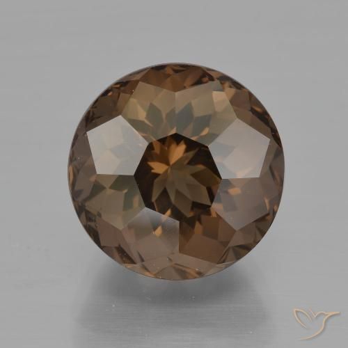 6.63ct Naturel Brun moyen Quartz fumé, Tour, VVS