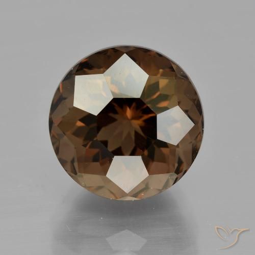 6.02ct Naturel Brun moyen Quartz fumé, Tour, VVS