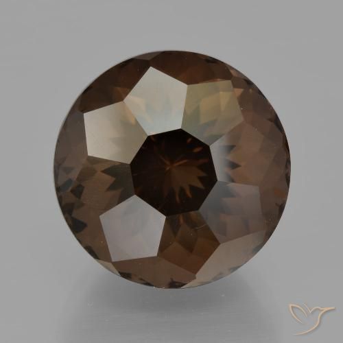 9.50ct Naturel Marron foncé Quartz fumé, Tour, VVS
