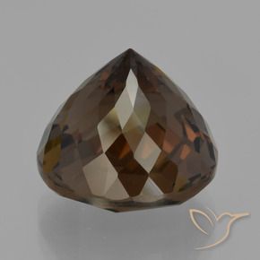 Quartz fumé Marron foncé naturelle Tour, 9.50 ct, VVS