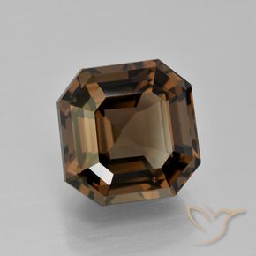Quartz fumé Brun moyen naturelle Octogone / coupe Émeraude, 9.54 ct, VVS