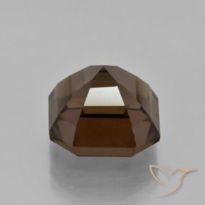 Quartz fumé Brun moyen naturelle Octogone / coupe Émeraude, 9.54 ct, VVS