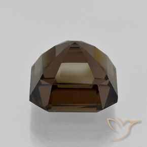 Quartz fumé Brun moyen naturelle Octogone / coupe Émeraude, 9.84 ct, VVS