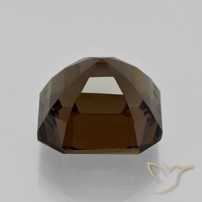 Quartz fumé Brun caryer naturelle Octogone / coupe Émeraude, 12.10 ct, VVS