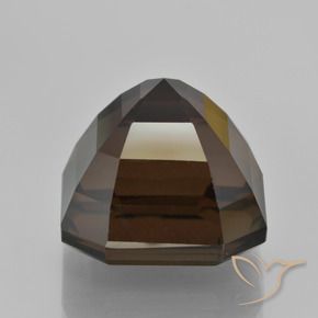 Quartz fumé Marron ambré naturelle Octogone / coupe Émeraude, 16.10 ct, VVS
