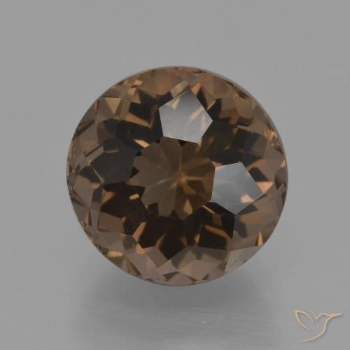 3.27ct Naturel Brun caryer Quartz fumé, Tour, VVS-VS