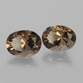 Achetez naturel ct marron quartz fumé gems, coupe ovale, en provenance brésil chez gemselect. en stock, livraison internationale!