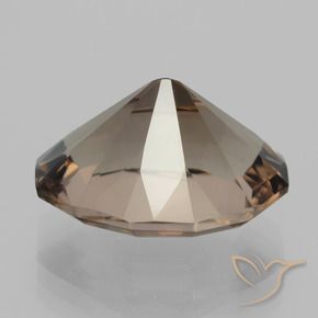 Quartz fumé Brun chocolat naturelle ovale, 10.50 ct, VVS