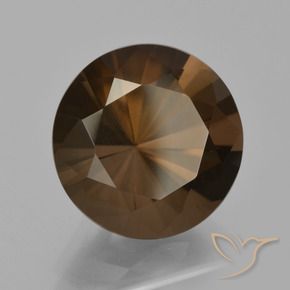 Quartz fumé Marron foncé naturelle Tour, 6.97 ct, VVS