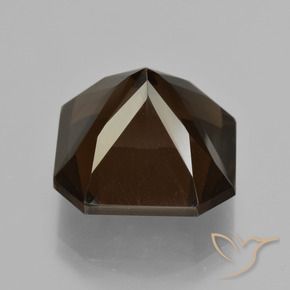Quartz fumé Brun naturelle Octogone / coupe Émeraude, 11.02 ct, VVS-VS