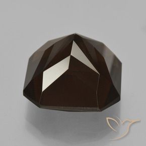 Quartz fumé Brun chocolat profond naturelle Octogone / coupe Émeraude, 12.51 ct, VVS