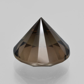 Quartz fumé marron naturelle coupe roude, 5,77 ct, VVS