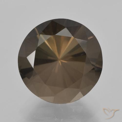 6.15ct Naturel Marron chaud Quartz fumé, Tour, VVS