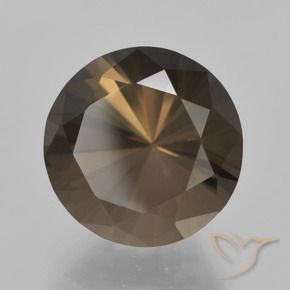 Quartz fumé Marron chaud naturelle Tour, 6.15 ct, VVS