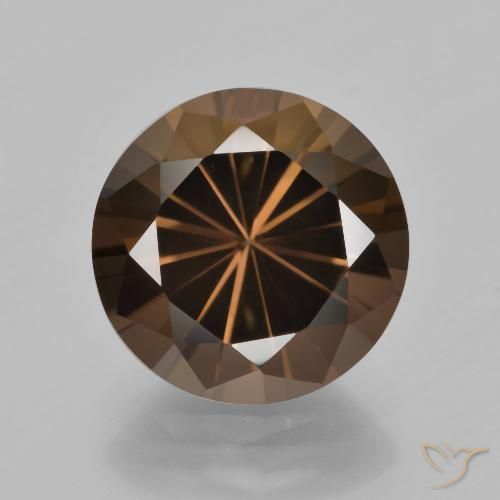 Quartz fumé Brun caryer naturelle Tour, 5.85 ct, VVS