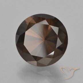 Quartz fumé Marron foncé naturelle Tour, 6.34 ct, VVS