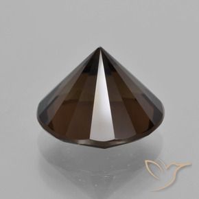 Quartz fumé Marron foncé naturelle Tour, 6.34 ct, VVS