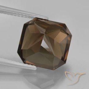 Quartz fumé Brun moyen naturelle Octogone / coupe Émeraude, 7.15 ct, VVS